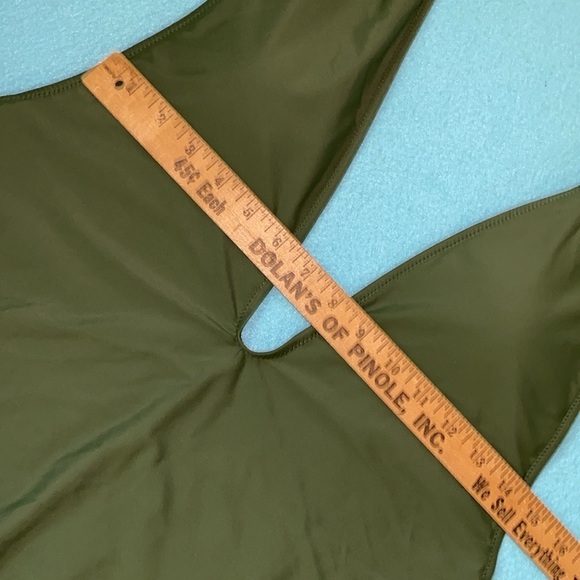 MERMAID SWIMWEAR deep V halter style low back high cut hips NEW size 2X - Picture 5 of 8